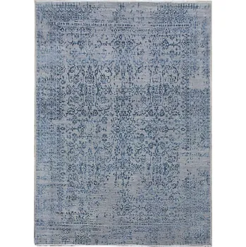 Koberec Ručně vázaný kusový koberec Diamond DC-JK 1 Silver/blue, 120x170, modrá, chodba / předsíň, Diamond Carpets India - 1 rok na vrácení + DOPRAVA ZDARMA k Vám i zpět