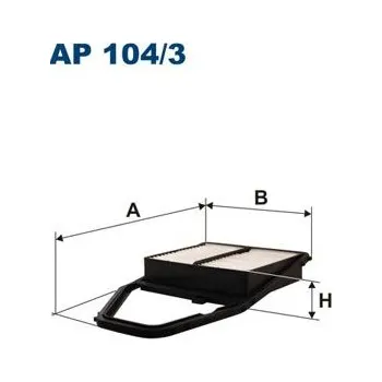Vzduchový filtr Vzduchový filtr FILTRON AP 104/3