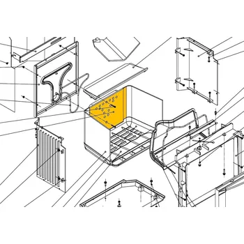 Krbová kamna JOTUL Zadní vnitřní díl I 510; ND 10403812 - náhradní díl pro krbovou vložku I 510