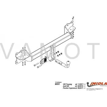 Tažné zařízení Tažné zařízení VW Touareg III (2018 a novější) (8622)
