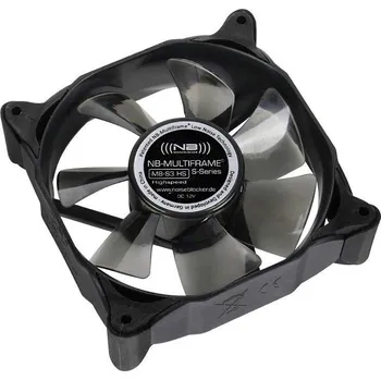 PC ventilátor NoiseBlocker Multiframe M8-S3 PC větrák s krytem černá, šedá transparentní (š x v x h) 80 x 80 x 25 mm
