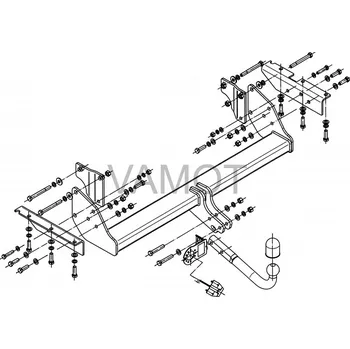 Tažné zařízení Tažné zařízení Mitsubishi Pajero 5D LWB (V90) (2007 a novější (V90)) (1418)
