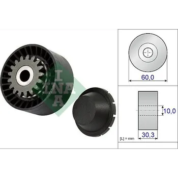 Auto-moto Napínací kladka, žebrovaný klínový řemen Schaeffler INA 531 0811 10