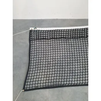 Tenisová síť Tenisová síť PP 3 mm, 5 horních řad dvojitě, s lemem, černá