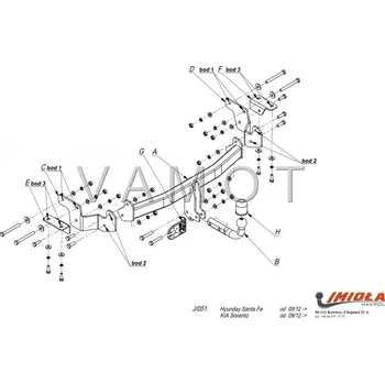 Tažné zařízení Tažné zařízení Hyundai Santa Fe (4x4) (DM) (2012 - 2018 (DM)) (4926)