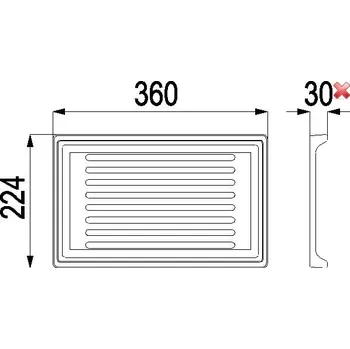 Krbová kamna HAAS+SOHN Litinový rošt ALTA 360 x 224 x 30 mm