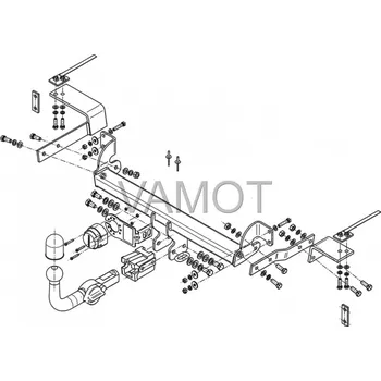 Tažné zařízení Tažné zařízení Fiat 500 " (také TwinAir) (kromě Abarth)" (2007 a novější) (5557)