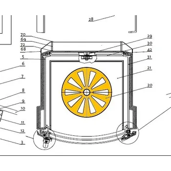 Krbová kamna JOTUL Rošt F 220 otočný (do starého typu kamen); ND 10295712