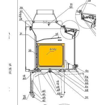 Krbová kamna JOTUL Boční vnitřní díl I 80 RH pravý; ND 10252612