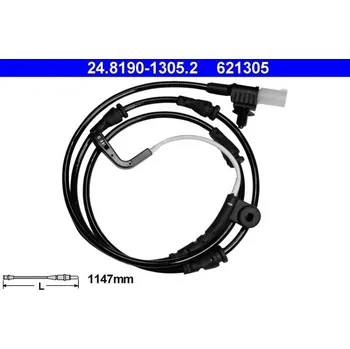 Brzdový systém Výstražný kontakt, opotřebení obložení ATE 24.8190-1305.2