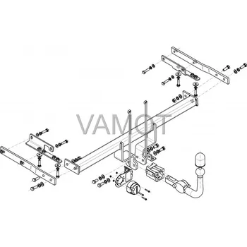 Tažné zařízení Ťažné zariadenie Nissan Tiida 5D (2007 a novější) (5074)
