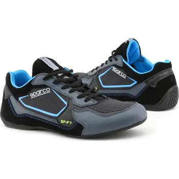 Pánské tenisky SPARCO SP-F7 BLACK TURQUOISE PÁNSKÉ SPORTOVNÍ BOTY