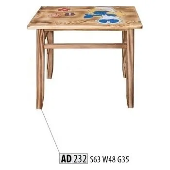 Dětský stůl Dřevěný dětský stůl STRAKOŠ AD 232