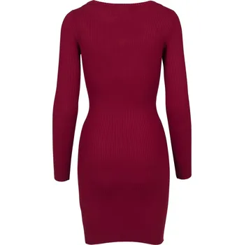 Dámské šaty Ladies Cut Out Dress - burgundy XS