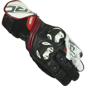 Moto rukavice Dámské rukavice na moto XRC RUN 1/2 BLK/WHT/PURPLE vel. XL