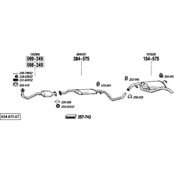 Zadní díl výfuku zadní tlumič výfuku Bosal 154-575