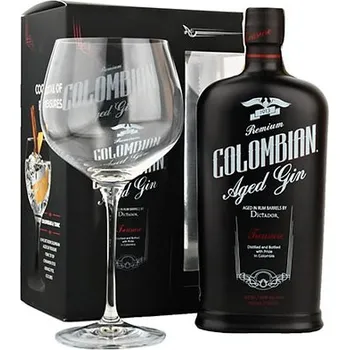 Rum Colombian Dictador Treasure Black + sklo 0,7 l