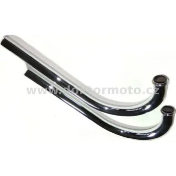 Výfuk pro motocykl Kolena výfuku L+P sada 2ks - Jawa 350 - na rybiny