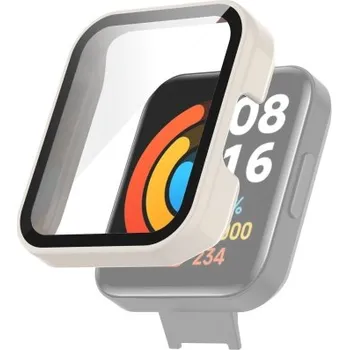 VSECHNONAMOBIL 39751 Plastový kryt s ochranným sklem pro Xiaomi Redmi Watch 2 Lite bílý