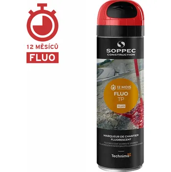 Barva ve spreji Značkovací sprej fluorescenční FLUO TP - červený Sprej FLUO TP 500ml