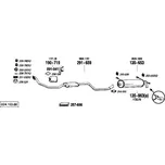 přední tlumič výfuku Bosal 291-659
