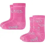 Dětské ponožky Little Angel STYL ANGEL Outlast® s obrázkem - růžová velikost nohy 30-34 | 20-22 cm