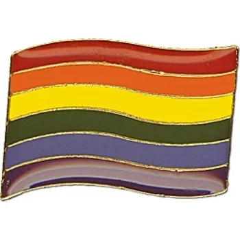 Odznak (pins) 20mm duhová vlajka LGBT - barevný