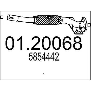 Auto-moto Výfuková trubka MTS 01.20068