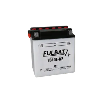 Motobaterie Konvenční motocyklová baterie FULBAT FB10L-A2 (YB10L-A2) Včetně balení kyseliny