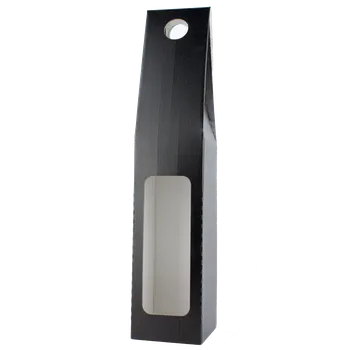 Dárková taška Obal s uchem na 1 láhev černý