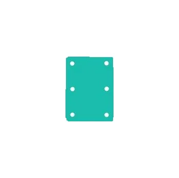 Plovací deska Plavecký ponton ( 6 otvorů ) 950 x 700 x 38 mm Zelená