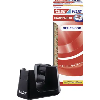 Izolační páska tesa Easy Cut Smart plus tesafilm transparent 53906-00000-00 tesafilm černá (d x š) 33 m x 19 mm 1 sada