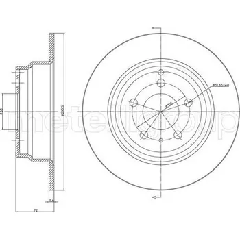 Brzdový kotouč Brzdový kotouč METELLI 23-0376C