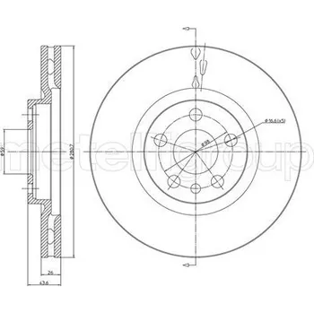 Brzdový systém Brzdový kotouč METELLI 23-0338