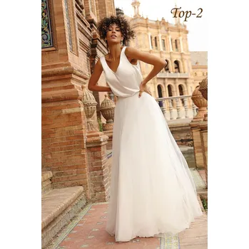 Korzet Saténový svatební top se širokými ramínky: Top-2 ivory Velikost: M, Zvolte barvu: ivory