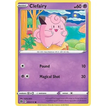 Karetní hra Clefairy - 53/172 - Brilliant Stars Typ karty: Non-Holo