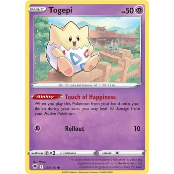Sběratelská karetní hra Togepi 055/189 - Astral Radiance Typ karty: Non-Holo