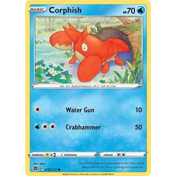 Karetní hra Corphish - 32/172 - Brilliant Stars Typ karty: Non-Holo