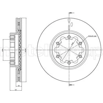 Brzdový kotouč Brzdový kotouč METELLI 23-1178