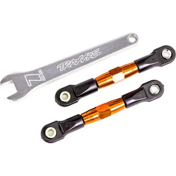 RC vybavení Traxxas ojnička zadní stavitelná hliníková oranžově eloxovaná (2) (pro Drag Slash)
