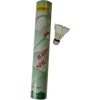 Badminton košíčky badminton peří 12ks bílé (košíčky badminton peří 12ks bílé)