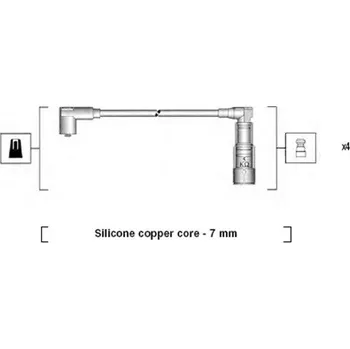 Zapalovací kabel Sada kabelů pro zapalování MAGNETI MARELLI 941045300517
