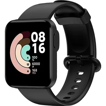 MůjMiBand.cz Silikonový řemínek pro Xiaomi Mi Watch Lite Barva: černá