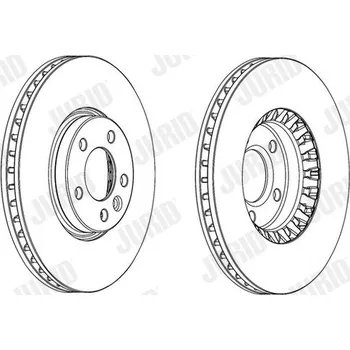 Brzdový kotouč Brzdový kotouč JURID 562739JC-1