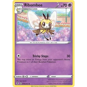 Karetní hra Ribombee 079/203 - Evolving Skies Typ karty: Reverse Holo