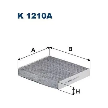 Autodíl Filtr, vzduch v interiéru FILTRON K 1210A
