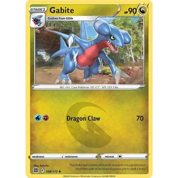 Sběratelská karetní hra Gabite - 108/172 - Brilliant Stars Typ karty: Non-Holo