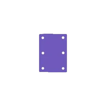 Plovací deska Plavecký ponton ( 6 otvorů ) 950 x 700 x 38 mm Fialová