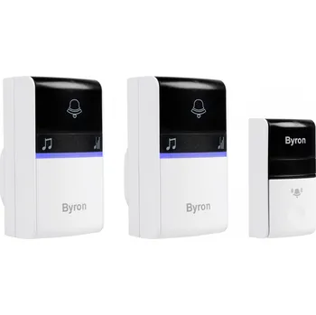 Domovní zvonek Byron DBY-23415 bezdrátový zvonek kompletní sada