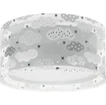 Dalber 41416E CLOUDS Grey - Dětské stropní svítidlo s mráčky v šedé barvě + Dárek LED žárovky (Dětský lustr s motivem mraků)